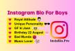 Instagram Bio For Boys