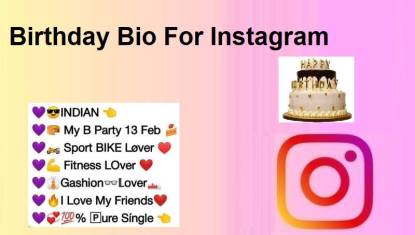 Birthday Bio For Instagram